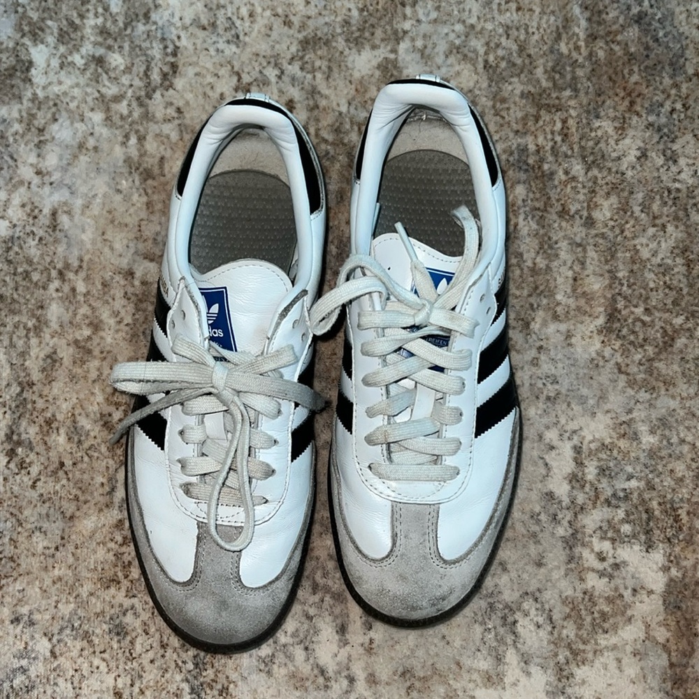 Adidas White and Black Sambas